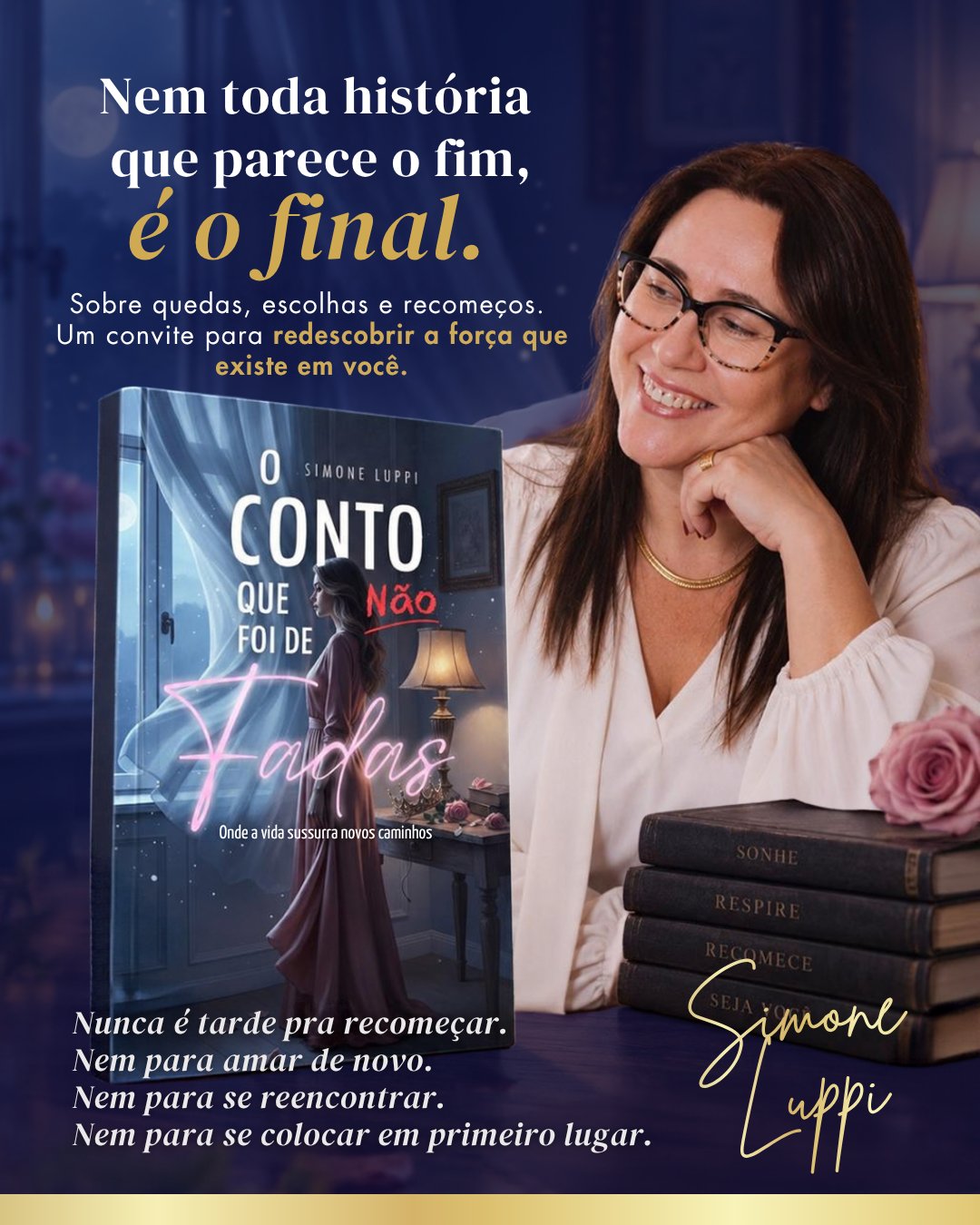 Livro O Conto que Não Foi de Fadas, de Simone Luppi